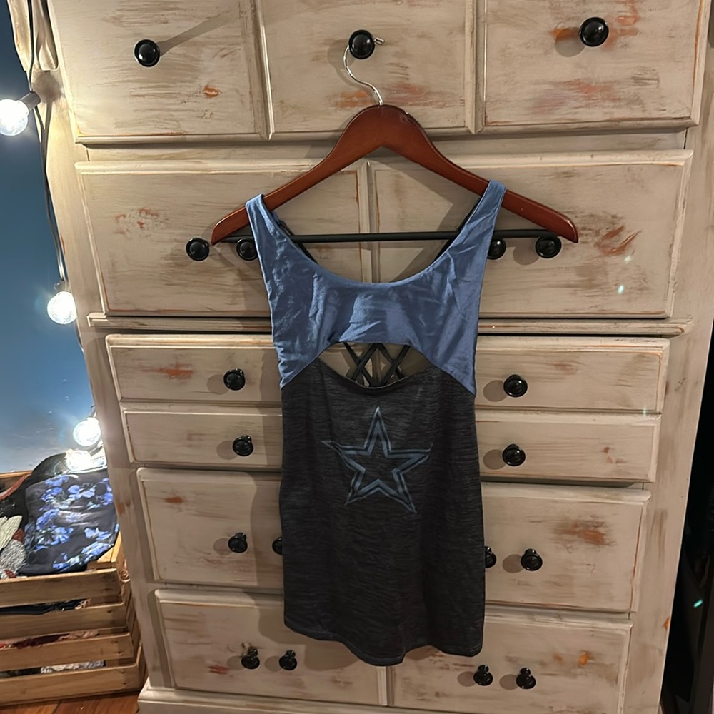 Dallas cowboys workout tank stretch size small